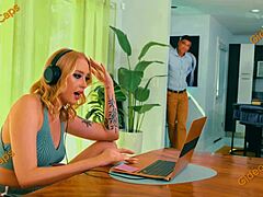 Blonde bound big ass takes brutal fisting in rough maledome bondage