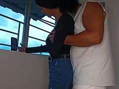 My stepsister films dance videos as i slam her tight little ass hard