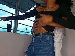 My stepsister films dance videos as i slam her tight little ass hard