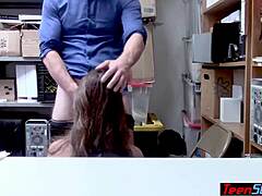 Petite Shy Teen Shoplifter Fucks Her Way Free!