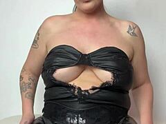 Milf mistress strapon pegs sub into cei humiliation bliss