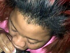 BBW Chokes Gagging on Fat Monster Black Cock Deepthroat