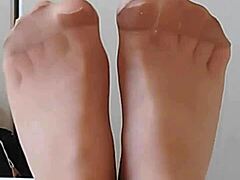 feet in pantyhose seek devoted lovers close-up