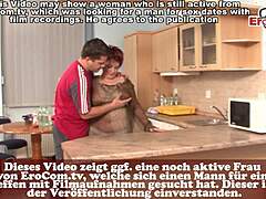 German chubby housewife seduced in kitchen heat
