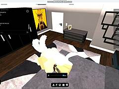 hey, pounding this horny gringa whore in roblox condo with my big dick