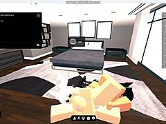 hey, pounding this horny gringa whore in roblox condo with my big dick