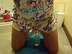 cute amateur wets panties fingering solo in bedroom