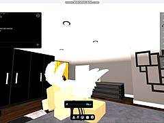 hey, pounding this horny gringa whore in roblox condo with my big dick