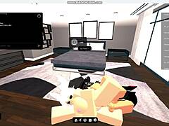 hey, pounding this horny gringa whore in roblox condo with my big dick