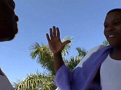 Jayla Foxx's Big Black Cocks Double Team Her Fat Ass Outdoors!