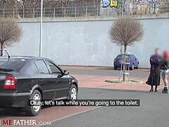 Gas Station Gloryhole Deviante Roughly Fucks Redhead Big Tits