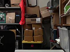 Blonde Thief Fucks Security Guard To Avoid Punishment