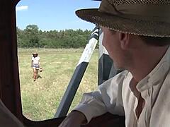 sandra romain, ready to master outdoor anal riding on big cock?