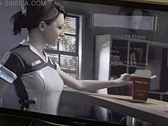 sia siberia's kara cosplay from detroit gets fucked hard with toys 😈🍆💦🔥