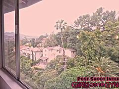 channy crossfire spreads hairy pussy in latex glove fetish exam