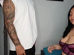 heating up my horny stepsis so she'll let me raw fuck her juicy pussy!