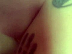 Slut Dripping Wet Cums Hard with Pierced Nipples Toy Play