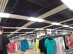 Charming Czech Cutie Strips And Fucks Pov In Shop