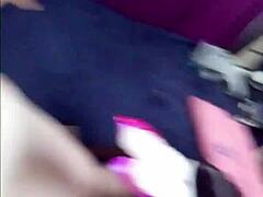 Hot Black Princess Slurps Skinny White Cock Like a Pro