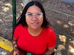 venezolana culona caught by hung cop doing shady stuff in lima streets