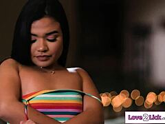 Petite Stepsister Demands Striptease