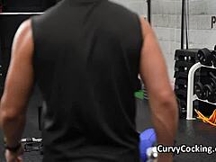 ASIAN TEEN TRADES YOGA VIBE FOR GYM COCK RIDE