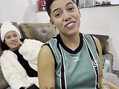 naked cristal ortega bathes her boyceta sensually