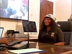 Big ass ebony boss mama bends over fucked hard for job. Watch full on Red