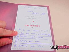 Tug Casting Jamie Jett Valentine Handjob Cumshot On Tits Chuck's Dick!