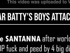 1.50m tall brazilian indian jasmine santanna takes 4 big cocks dp anal atm