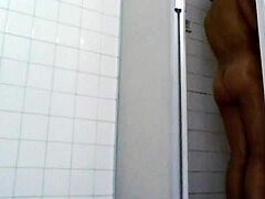 real couple gets wet in bathroom shower bent over doggystyle pov homemade