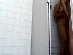 real couple gets wet in bathroom shower bent over doggystyle pov homemade