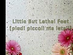 craving these small lethal feet for your dirty sock fetish humiliation?