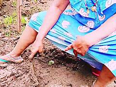 Indian village maids threesome fuck landowner with Telugu dirty talk big natural tits