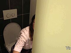 Damn, Camilla Moon Fucked Raw in Toilet with Facial Cumshot!