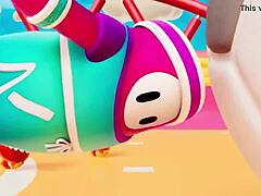 i lost fall guys and paid the bet with bareback creampie as peruvian teen