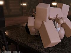 Cowgirl Slut Rides Deepthroat Creampie Fuck in Library Game