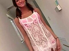 Erotic Italian cutie Christie fingers snatch as tush gets railed