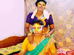 aunty seduces daughter-in-law with dirty telugu whispers