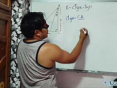 Nerdy japanese teacher explains sexual math tangents in bedroom 😏📐