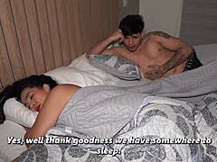 colombian big-ass stepmom accidentally beds muscular stepson for wild hotel fuck