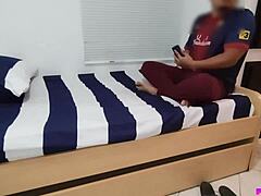 i hired her for massage then groped that innocent little ass