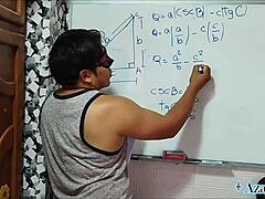 Nerdy japanese teacher explains sexual math tangents in bedroom 😏📐