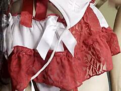 roommate gets horny sucking neighbor's huge throbbing cock dorm style