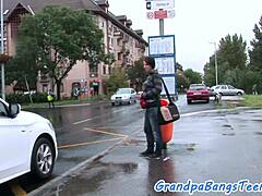 Busty Euro Teen 18+ Moans Wildly Under Grandpa's Thrusts