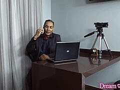 Big Dick Pounds Tgirl Bella Salvatore's Ass to Cum