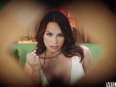 Married milf-next-door Aviana Violet rides peeping neighbor cowgirl doggystyle