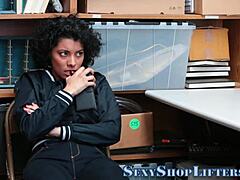 Busty Amateur Teen Caught Masturbating Fucked Hard by Cop with Facial