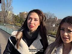 rich dude picks street sluts for group blowjobs cowgirl rides and cumshots outdoors 🔥👯‍♀️💦