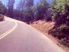 athletic blonde fitness babe fucks monster cock pov in sequoias outdoors